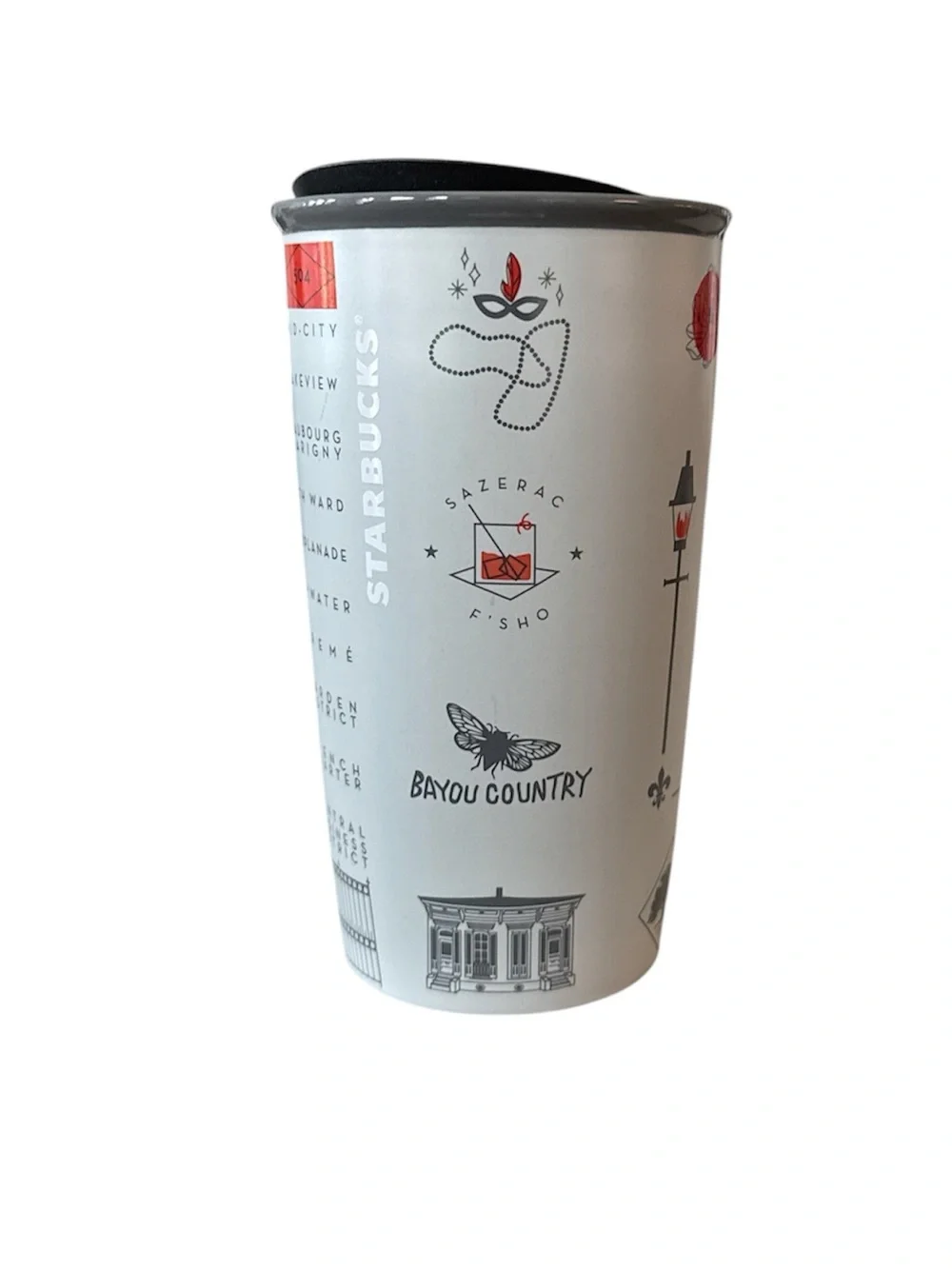 Starbucks New Orleans 300th Anniversary Tricentennial Ceramic Tumbler Rare